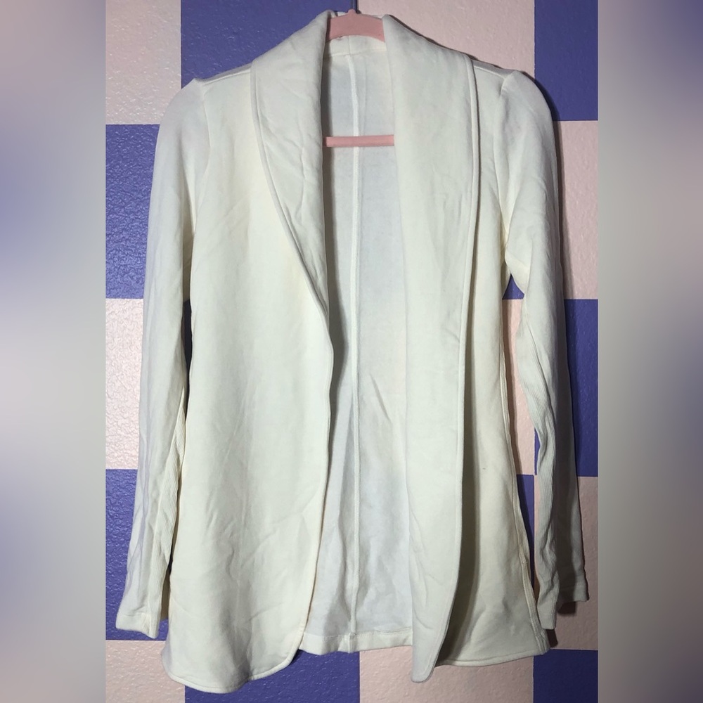 NWOT Whitney Super Soft Open Structured Cardigan in Cream - Size XS
